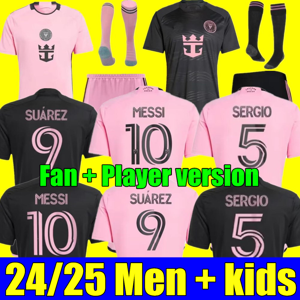 New MESSIS 2024 2025 Inters Miamis CF Soccer Jerseys SUAREZ MATUIDI HIGUAIN TRAPP PELLEGRINI Martinez MLS 24 25 football men kids Player Fans ver-image-754850123