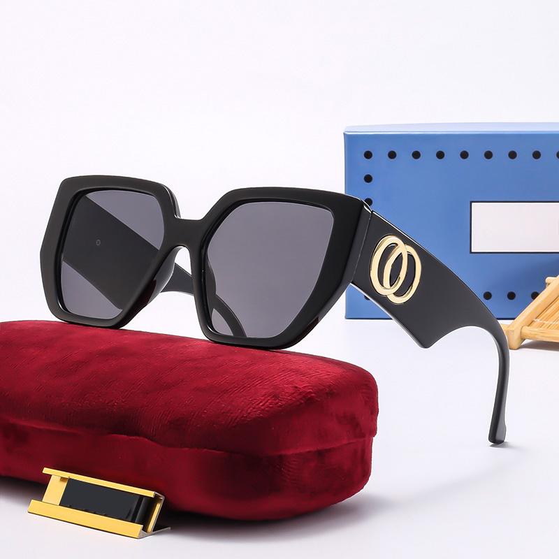 Mens Sunglasses Designer Sunglass Luxury Sun glass for Women Oversize Letters Trend Goggle Adumbral 5 Colors Beach Driving Eyeglasses UV400-image-949042398