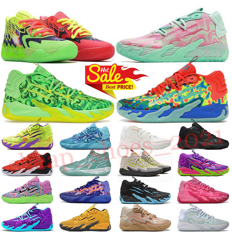 LaMelo Ball 1 MB.01 02 03 Chaussures de basket-ball Rock Ridge Red Queen City Pas d'ici LO UFO City Black Blast Baskets de sport pour hommes US 7