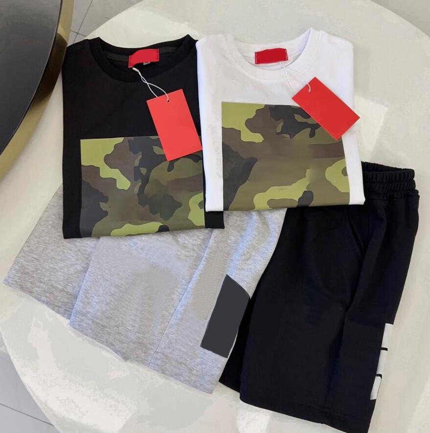 Summer kids Clothes Casual Clothing Sets Boys Girls Tracksuits with Letters Baby Girl Kid T Shirts Pants Infants Children Short Sleeve Set 4 Colo-image-728078120
