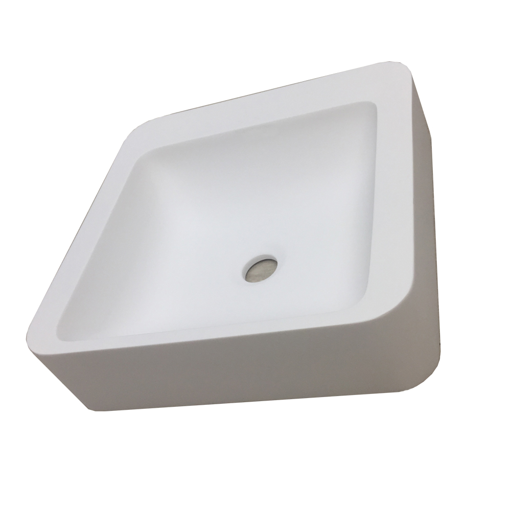 Bathroom Solid Surface Stone Wash Sink Above Counter Washbasin Laundry Vessel RS3861-image-407060532