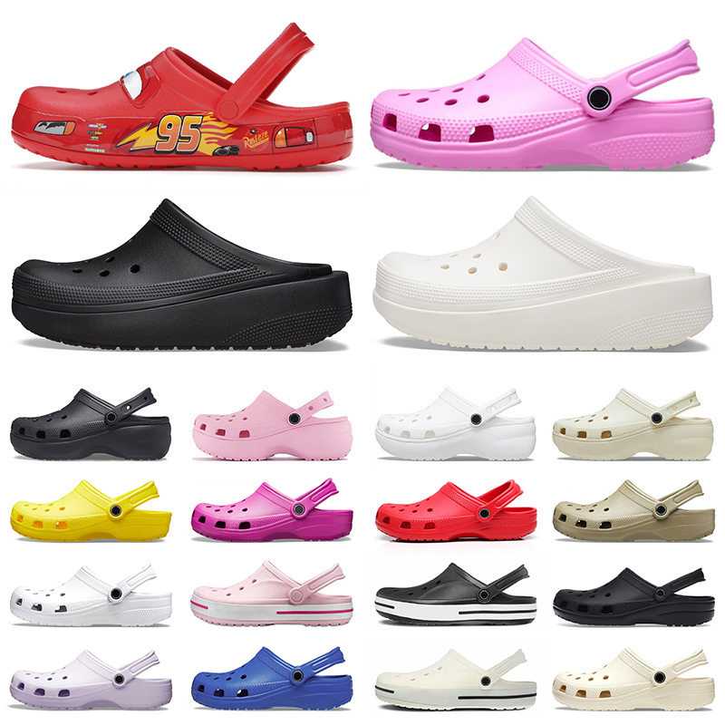 crocs clog croc classic sandals famous designer women luxu sandalias slippers house shoes black white pink flats platform heels [code ：L]slides f