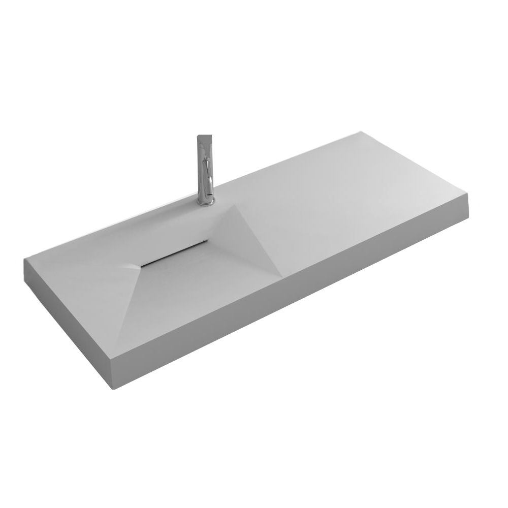 1200mm Unique Design Wall Suspension Vanity Washbasin Above Counter Hidden Style Drain Sink 38428-A-image-949270075