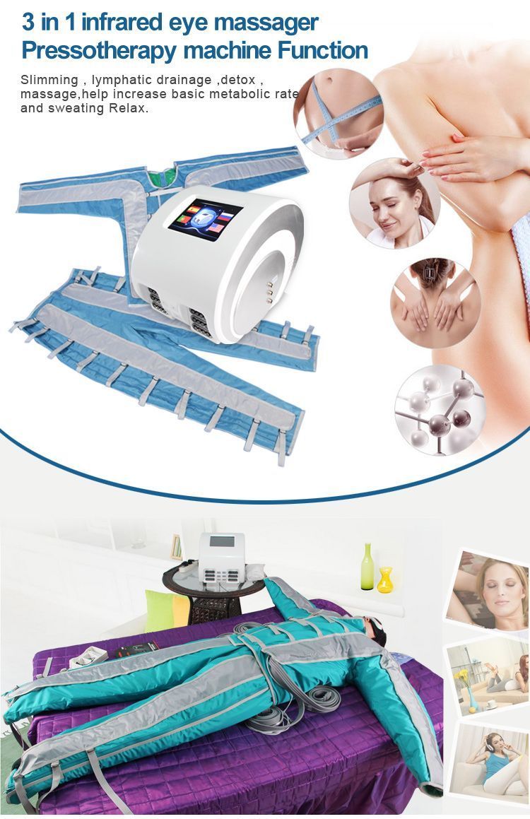 Pressotherapy lymphatic drainage machine 3 in 1 lymphatic pressotherapy machine for sale