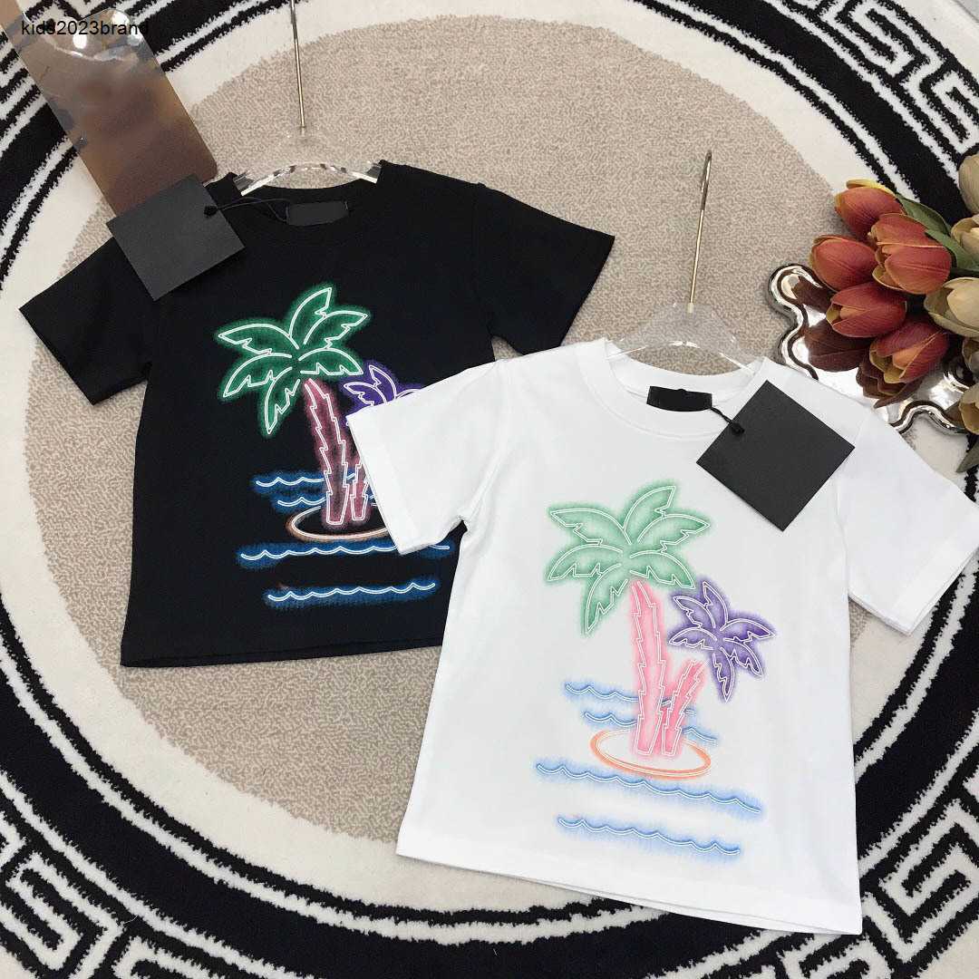 New child T-shirt Colorful coconut tree pattern baby tshirt Size 100-150 CM designer baby clothes summer boys girls Short Sleeve tees 24Mar-image-949399816