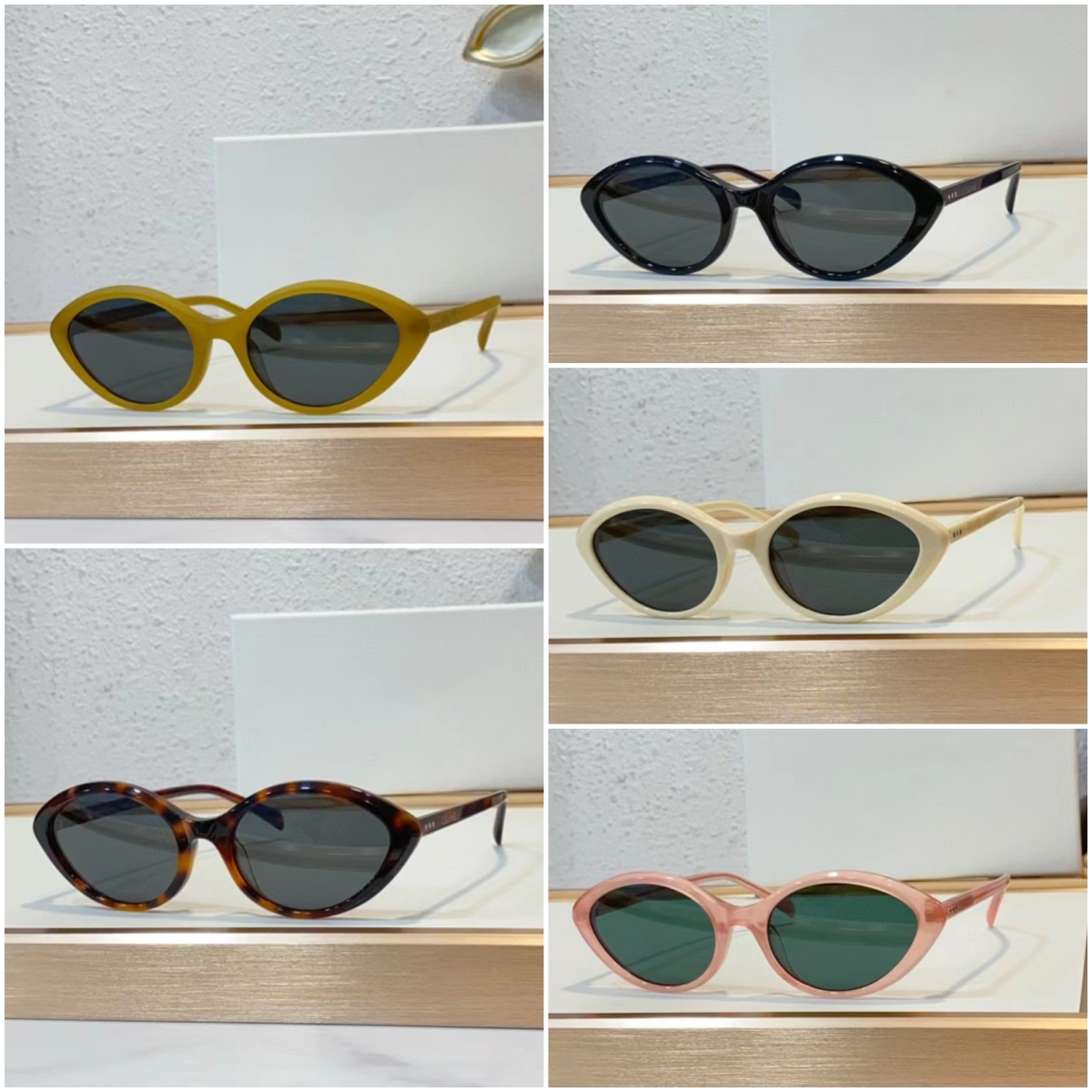 Top Quality Women Sunglasses Cat Eye Style Full Frame Sun Glasses With Box 26331-image-949837871