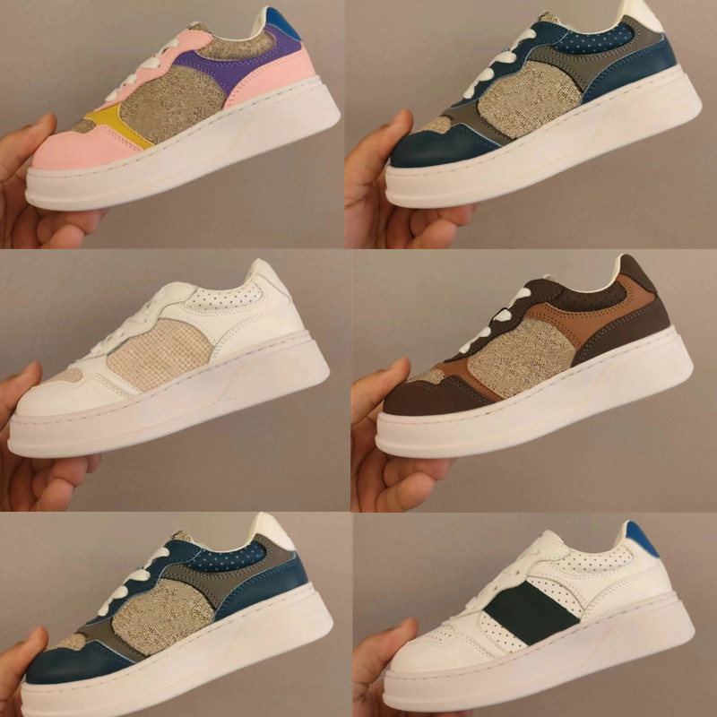 1970s Designer Infant Canvas Chunky Sneakers Kids Running Shoes Love Parade Youth Toddler Children Boy Girl LeatherRunner-image-864760558