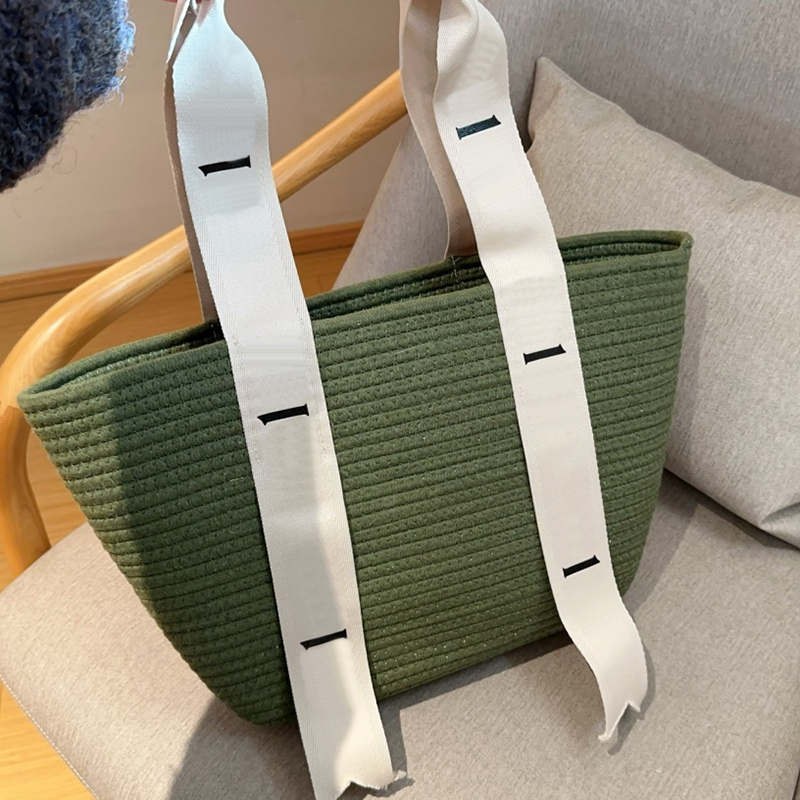 Sacs à main en paille pour femmes, grande capacité, sacs à bandoulière sous les bras, fourre-tout de luxe pour filles, sac de plage pour vacances