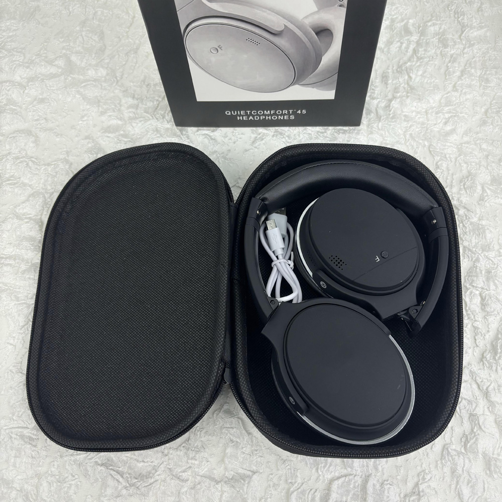 QC 45 Tiktok Store High Quality TWS QC45 Headset Wireless Bluetooth Headphones Noise Cancelling Headset Sports Gaming Earphones For Phone Compute-image-951930294