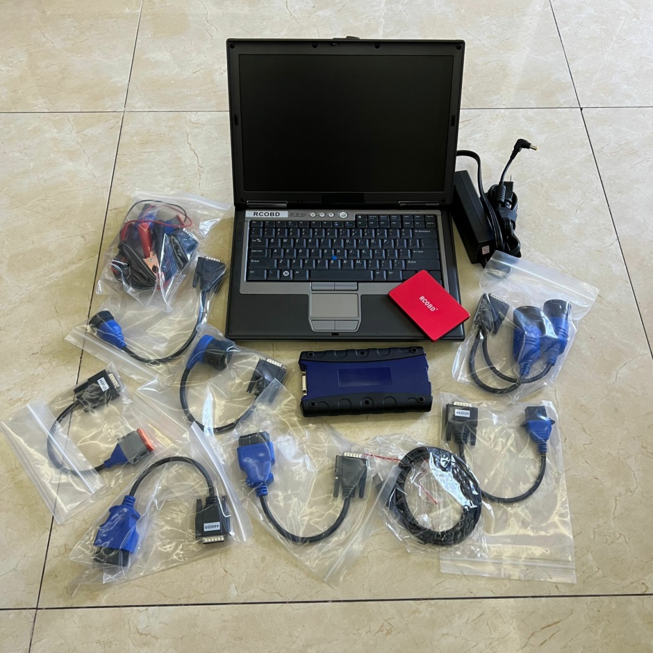 diesel truck diagnostic tool scanner 125032 usb link with laptop d630 cables full set 2 years warranty-image-714620548