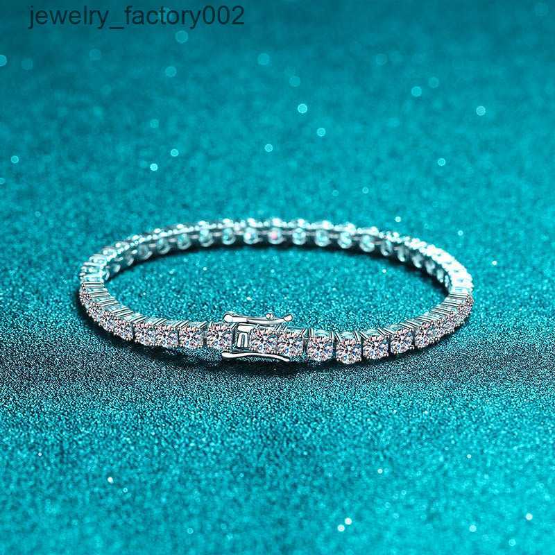 Iced Out Pass Diamond Tester VVS Moissanite Tennis Bracelet Women 925 Sterling Silver Lab Grown Moissanite Tennis Bracelet-image-950782343