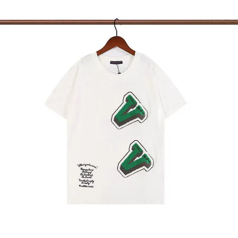 Hommes T-shirts Designer Hommes Chemise Casual Col Rond Pur Coton Lettre Imprimé À Manches Courtes Rue À La Mode Vêtements Pour Hommes SSS
