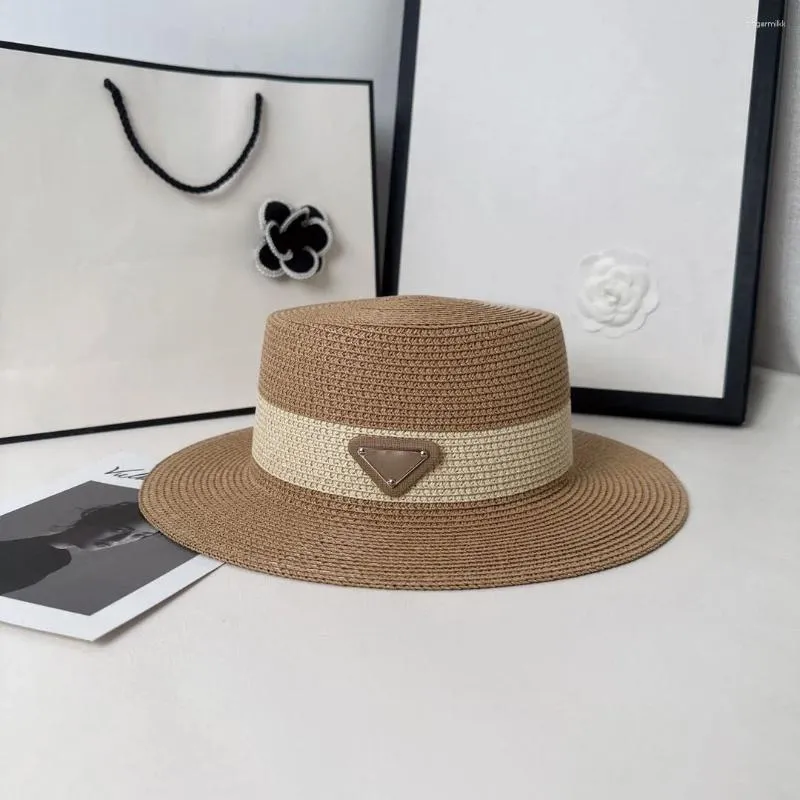 Wide Brim Hats Straw Hat Casquette Summer Beach Vacation Fashion Casual Sun Caps G243138BF-image-951442685