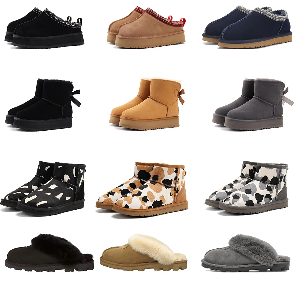 Women Australia Boots Tazz Tasman Designer Classic Ultra Mini Platform Boot Fashion Luxury Ladies disuette Winter Warm Fur Sheepskin Wool Suede S-image-951434373