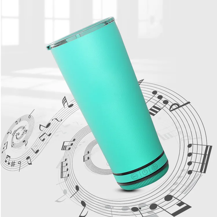 17oz Bluetooth Tumbler Double Wall Stainless Steel Smart Wireless Speaker Music Tumblers Personalized Gift mult-colored Z11