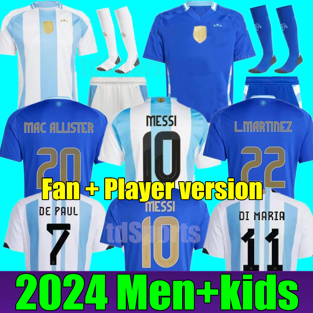 24/25 Argentina 3 stars New soccer Jerseys 2024 J.ALVAREZ DYBALA DI MARIA MARTINEZ MARADONA football shirt Men Women kids kit MESSIS MAC ALLISTER DE PAUL 