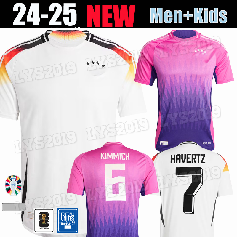 24 25 HAVERTZ BRANDT SANE Soccer Jersey 2024 Euro Cup GerMANys National Team Football Shirt 2025 Men Kids Kit Set Home White Away Purple GNABRY MULLER HOFMANN KIMMICH 