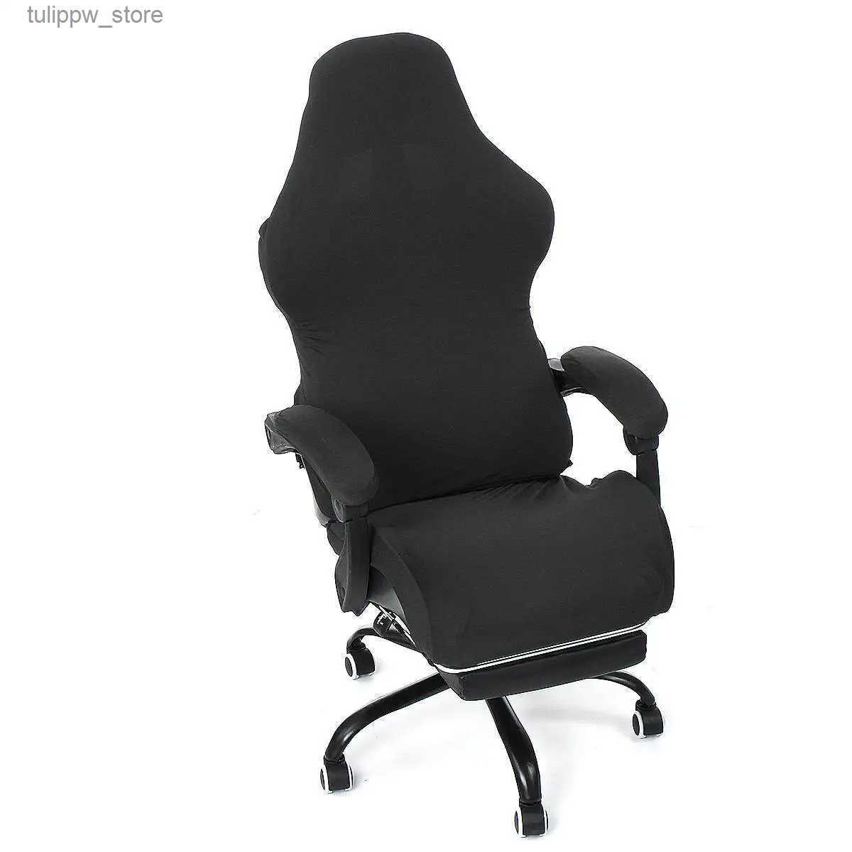Chair Covers Computer Gaming Chair Covers Spandex Office Seat Covers for Computer Chairs Elastic Armchair Cover Home Decoration L240315-image-951859099