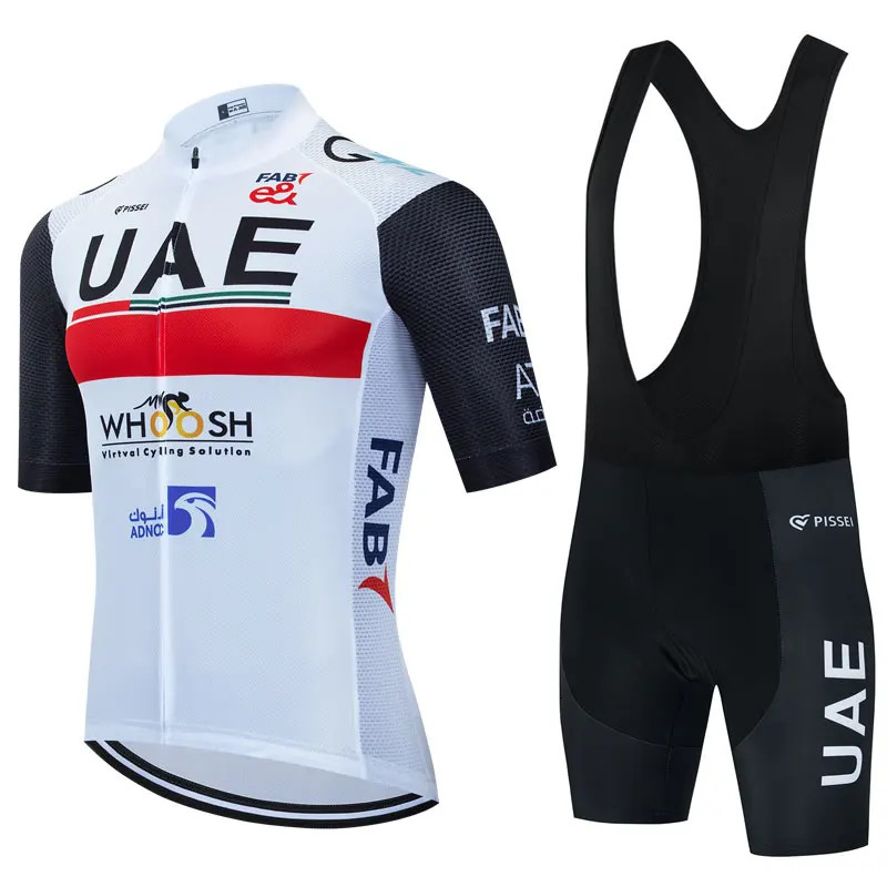 Cycling Jersey Sets UAE Cycling Jersey Set 2023 Mans Team Short Seve Clothing MTB Bike Uniform Maillot Ropa Ciclismo Summer Bicyc Wear 240228 G24-image-996236331