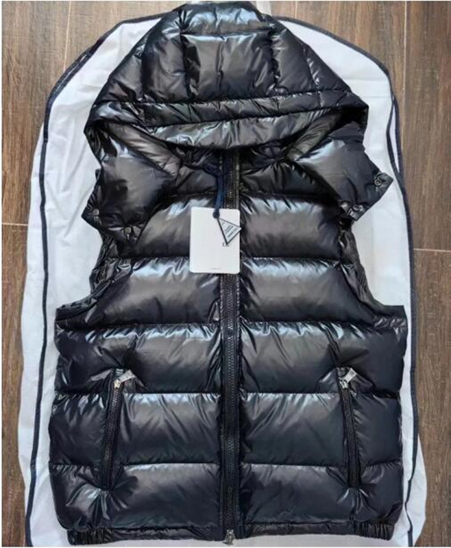 24SS Mens down designer men NFC badge wholesale Retail Men Puffer Jacket Free Transportation Winter Necessary Waistcoat vest gilet womens gillet siz