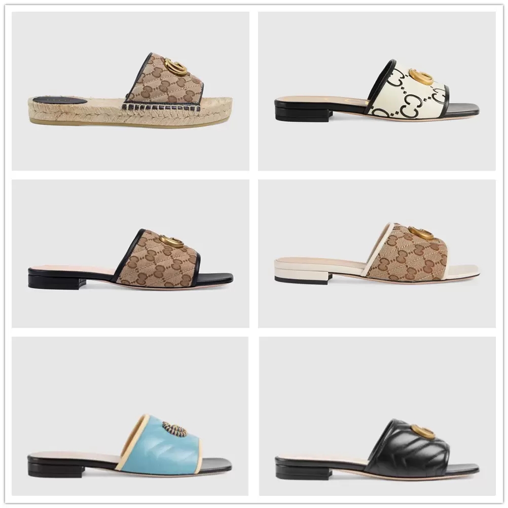 Luxury slippers women&#039;s slides espadrille designer flat sandals fashion slipper straw woven shoes casual metallic slide sandal fisherman&#03-image-952094228