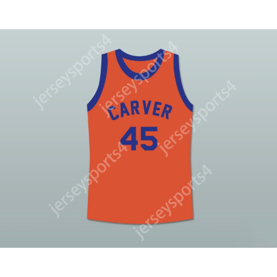 Custom Name Any Team BYRON STEWART WARREN COOLIDGE 45 CARVER HIGH SCHOOL BASKETBALL JERSEY All Ed Size S M L XL XXL 3XL 4XL 5XL 6XL Top Quality