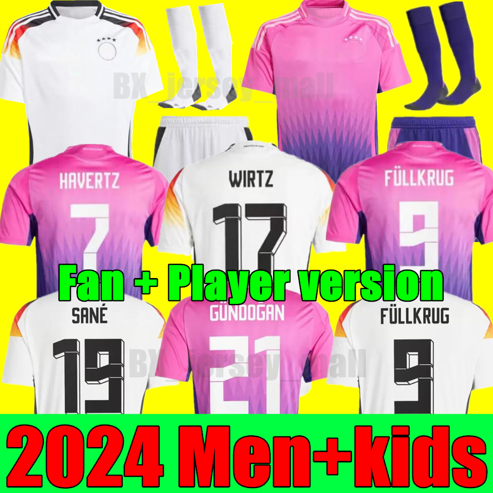 2024 Germany HUMMELS GNABRY Soccer Jerseys European Cup kit 24 25 KROOS WERNER DRAXLER REUS MULLER GOTZE Men Football Shirts Kids Kits Fans Player Version Home away 