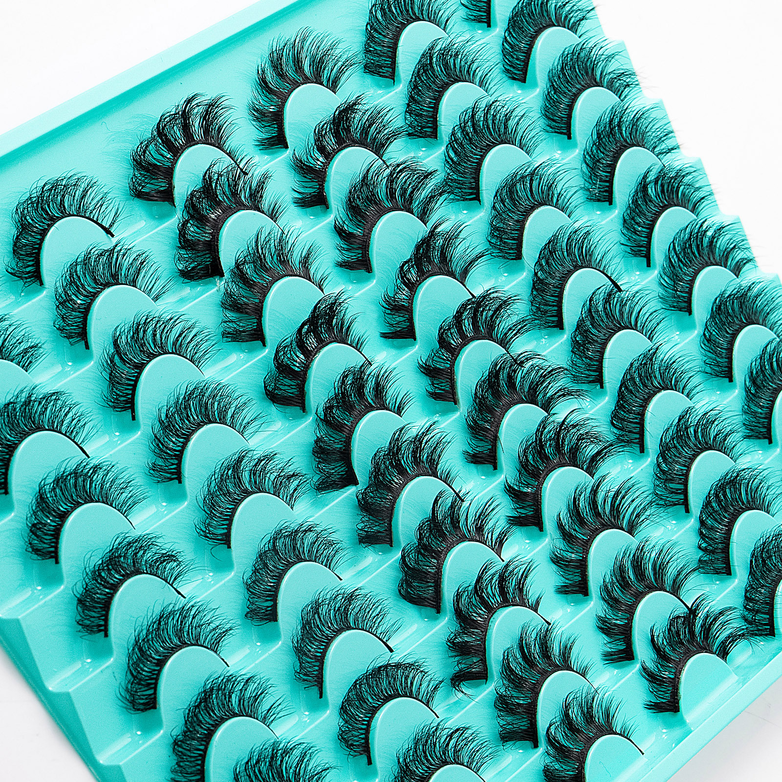 Multilayer Thick 30 Pairs Mink False Eyelashes Naturally Soft Light Handmade Reusable Fluffy Fake Lashes Full Strip Eyelash Extensions DHL-image-952100607