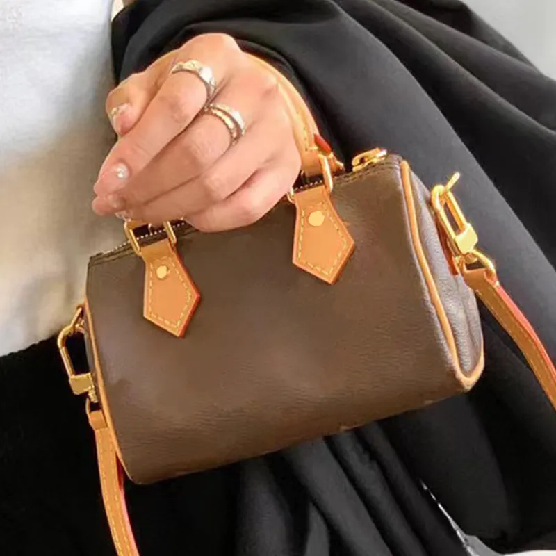 Brown Women Handbag Luxury Designer Bag Nono Genuine Leather Handbag Top Grade Crossbody Bag Mini Soft Cowhide Womens Limited Edition Handbag Dumpli