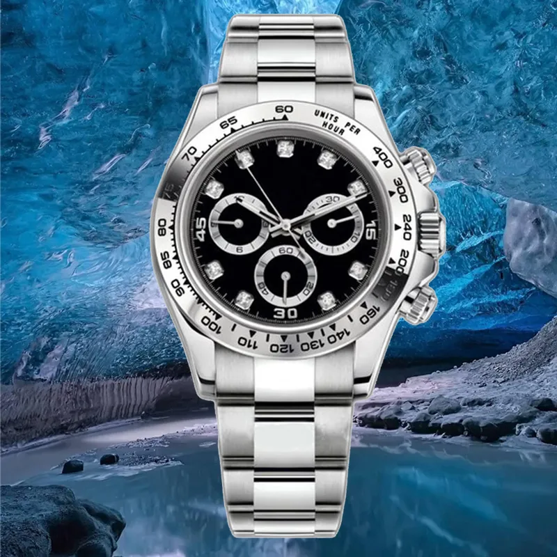 Women's Watch Men's 40MM automatic mechanical watch fashion 904L all stainless steel ceramic watch folding buckle waterproof super brig-image-953207881
