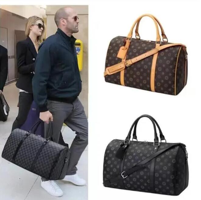 New Designer Travel Bags Men Leather Shoulder Bag Travel Fitness Capacity Suitcases Handbags Hand Luggage Travel Duffle Bags-image-953673395