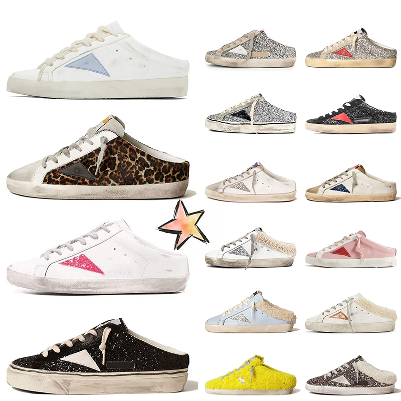 golden goose sneakers goode goose's women sabot Goldenstars Designer de chaussures de pâtisserie Sandales Femme Vêtements Hommes Étoiles de loisi