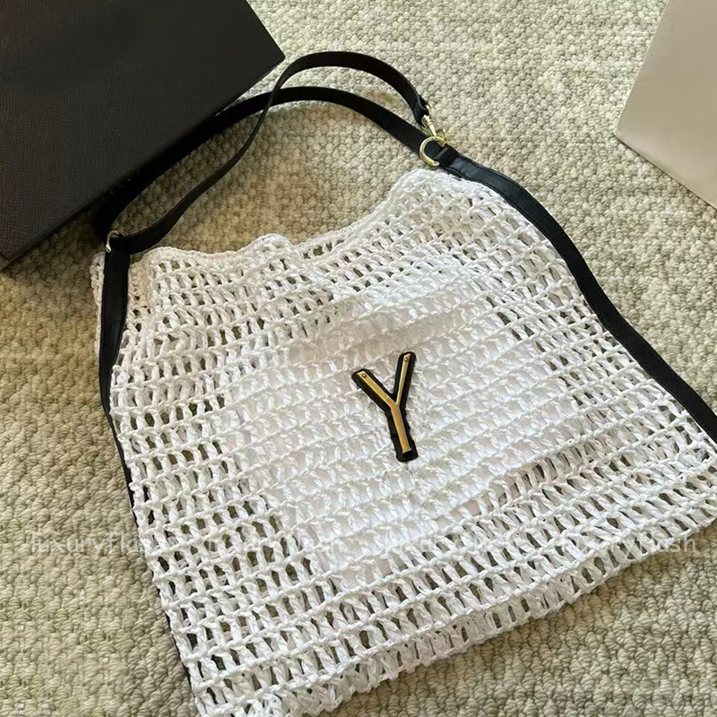 New Beach Bag Straw Totes Bag Designer Womens Shoulder Bag Fashion New Ladies Woven Handbags-image-953475895
