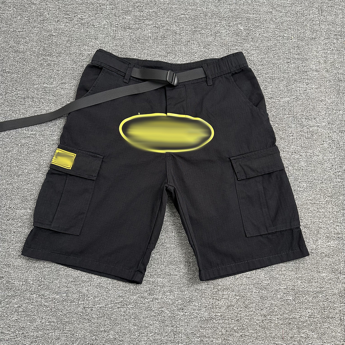 mens Cargo pants shorts classic alcatraz Europe and America hip hop patchwork pants-image-953445064