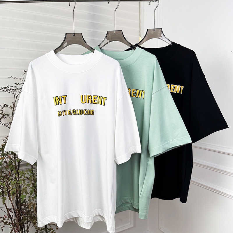 Oversize women's T-Shirt designer summer short sleeve correct letter tees candy colors unisex printed top Tshirts SML-image-847190126