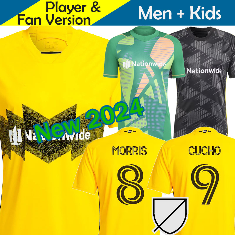 Columbuses Crew 2023 2024 Soccer Jersey Kids Kit Man 23/24 Football Shirt Primary Home Yellow Away Black Velocity CUCHO ROSSI MATAN MORRIS YEBOAH NAGBE Men's 