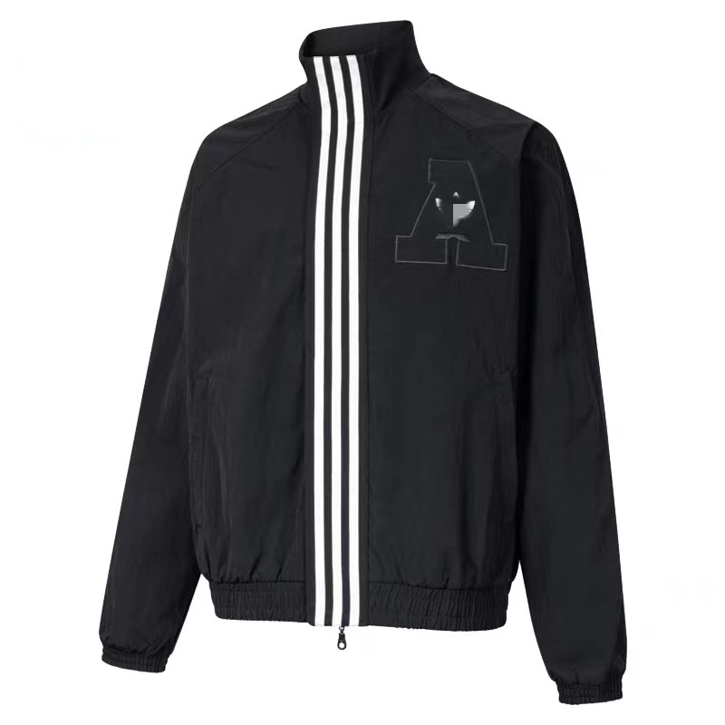 Mens 2024 Spring New Stand Collar Sports Woven Jacket Coat Casual Training Windproof Jacket Top Sportwear