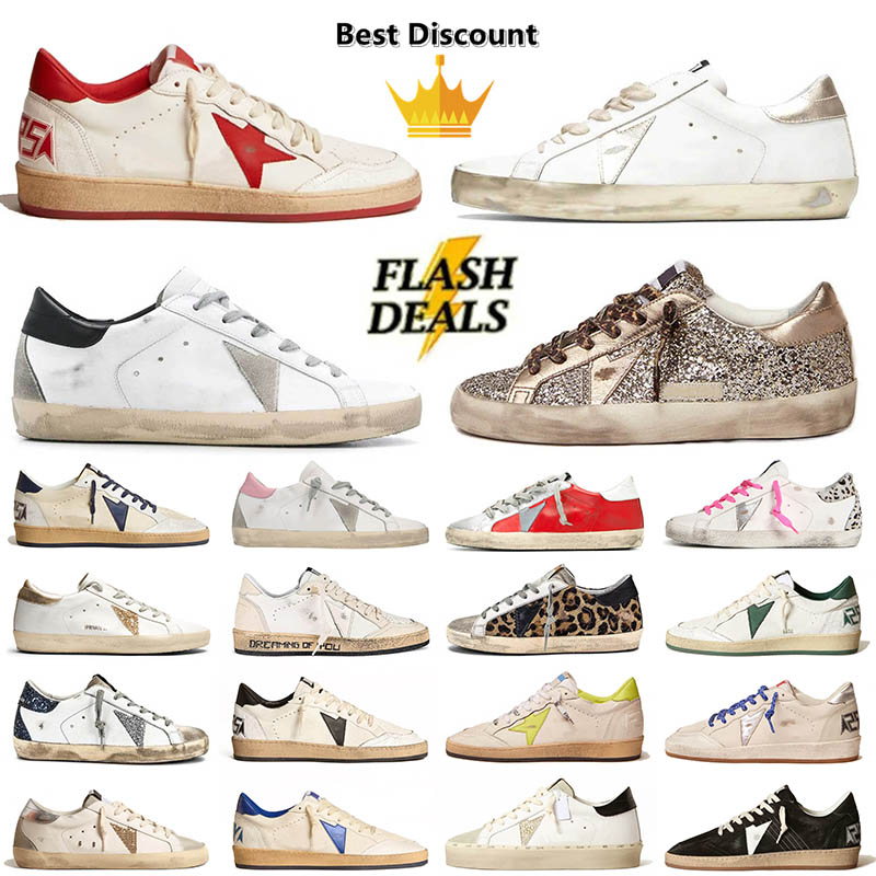 Bacon golden goose sneakers gooes's goode Yaz women mens shoes Plate - forme Designer robe chaussures luxe ball star sneakers randonnée