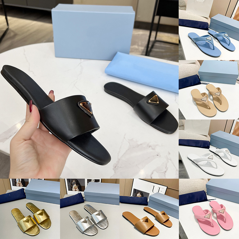 Panda Pantoufles Pour Femmes Appartements Cuir Éraflures Noir Blanc Rose Marron String Sandales Tendance Dames Été Tongs Chaussures Diapositives