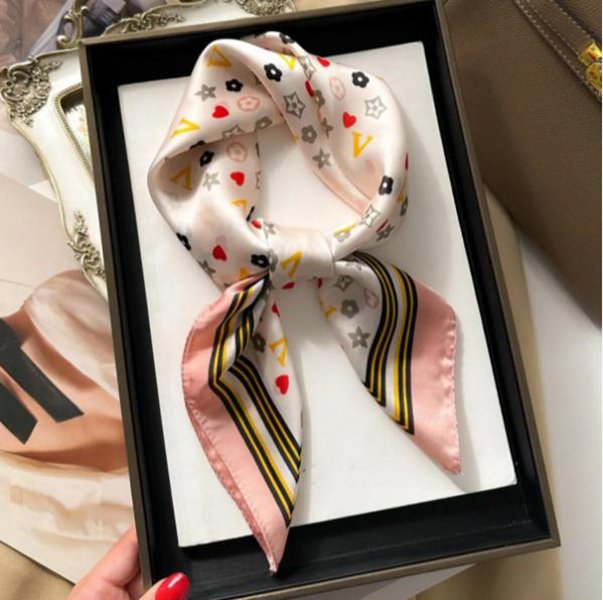 20style Designer Fashion Women Head Scarf Birthday Party Gift Scarves High Fabric Headband Printed Letter Scarf Gifts 70x70cm-image-989397958