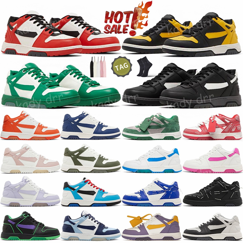 Out Of Office Sneaker OOO Low Tops Designer Casual Shoes Red White Black Pink Leather Navy Blue Sartorial Stitch Men Women Offes Sports Sneakers-image-940930840