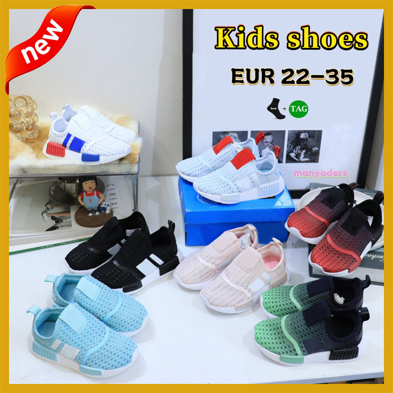 Enfants NMDs 360 garçon chaussures de course fille 360s jeunesse enfant baskets de créateurs noir blanc garçons baskets de sport filles bas plat