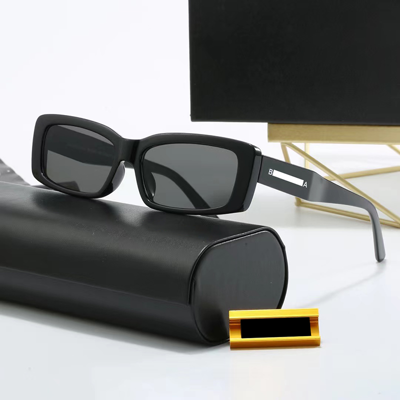Woman Summer Sunglasses Classic Beach Glasses Frame Sun Glasses Adumbral Square Eyeglasses 15 Colors with Box-image-954019656