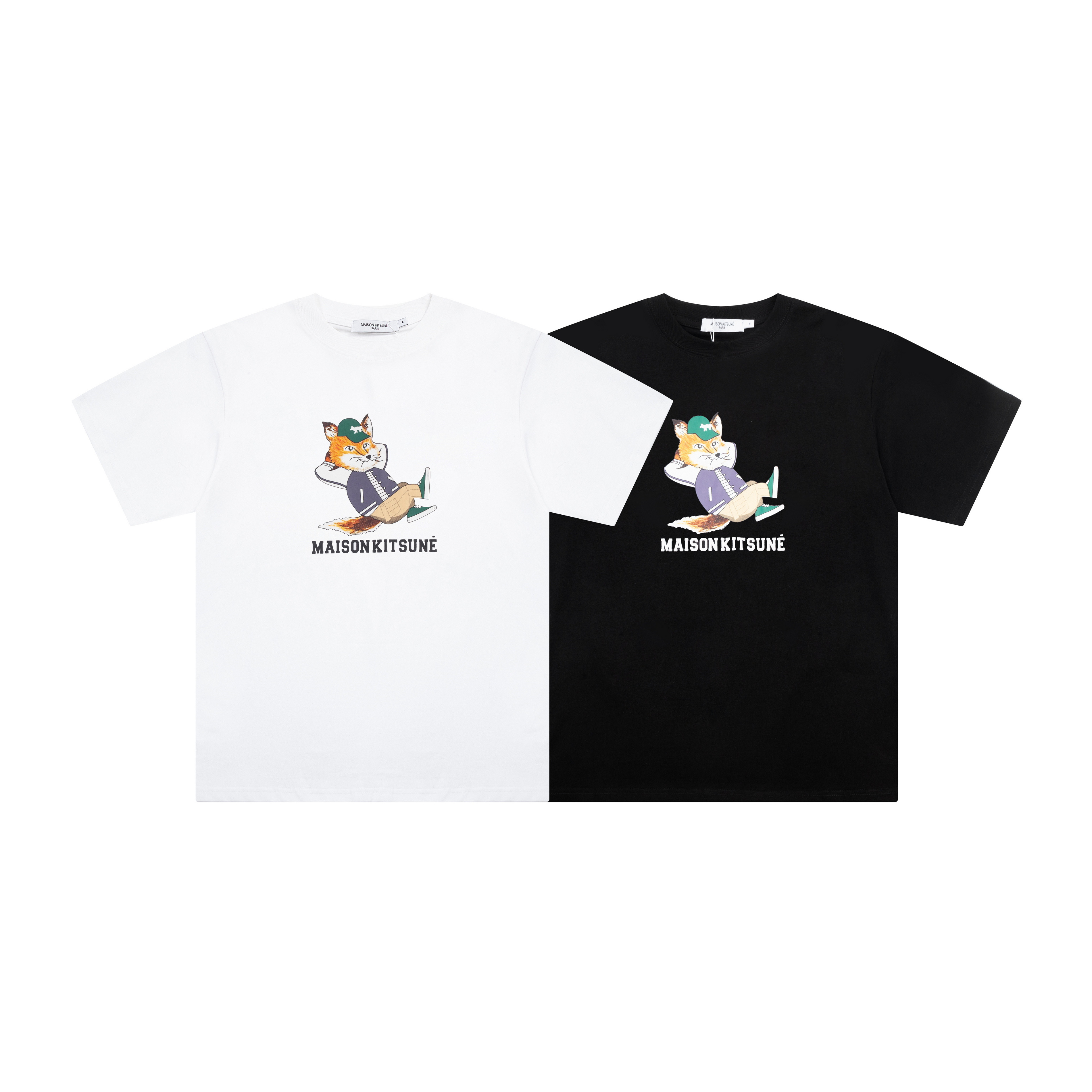 T-shirts de créateurs Maison Kitsune chemises pour hommes de haute qualité t-shirt pour femme t-shirts pour hommes t-shirt à manches courtes avec