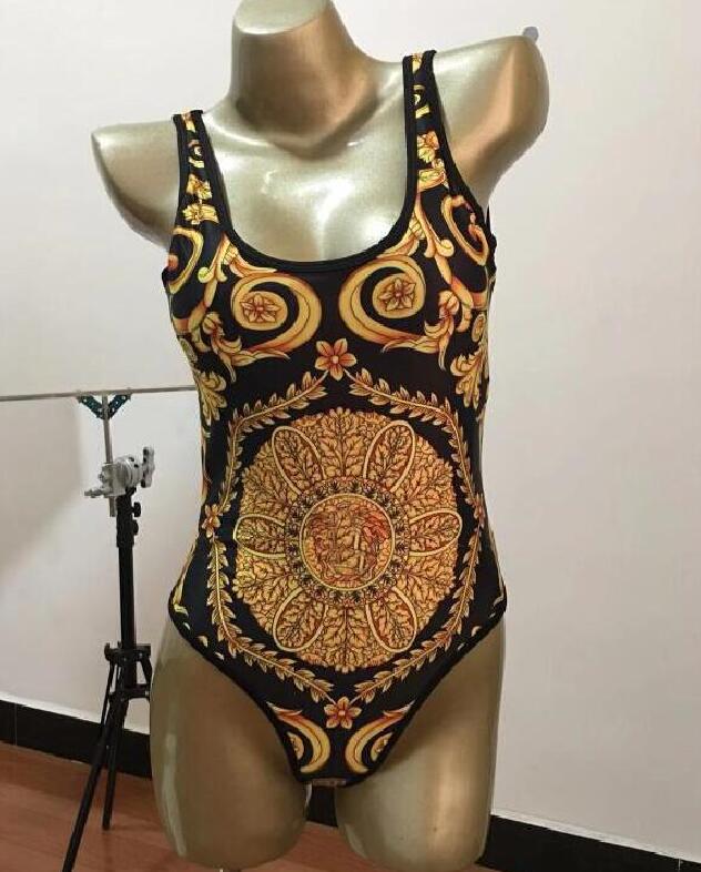 Maillots de bain de créateurs baroques pour femmes Swim Beach Ensembles de bain Marques de luxe Bikinis Costumes Été Sexy une pièce Bikini Royal