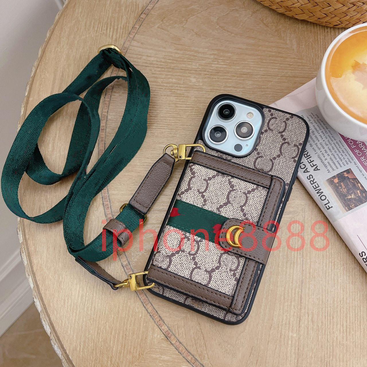 Designer Crossbody Card Wallet Phone Cases For iPhone 15 14 15Pro 14Pro 14Plus 14ProMax 13 13Pro 13ProMax 12 11 X XR XS Luxury Handbag Case With Car