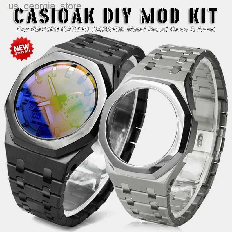 Watch Bands GEN4 Luxury Metal Case Band Mod Kit for Casioak Modification GA 2/2110 Sport Rubber Strap Steel Mirror Polishing Case L260523-image-955842308