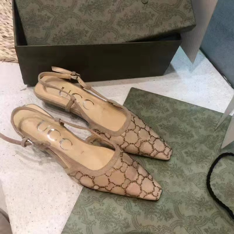 Sandal spring summer French design feeling fine heel after empty single shoe square head small heel high shoes