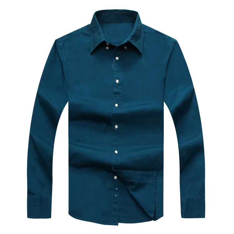 2017 new Fall Men`s Long Sleeve Shirt Cotton Shirt Men`s polo Casual Solid Regular fit Men`s Shirts fashion 