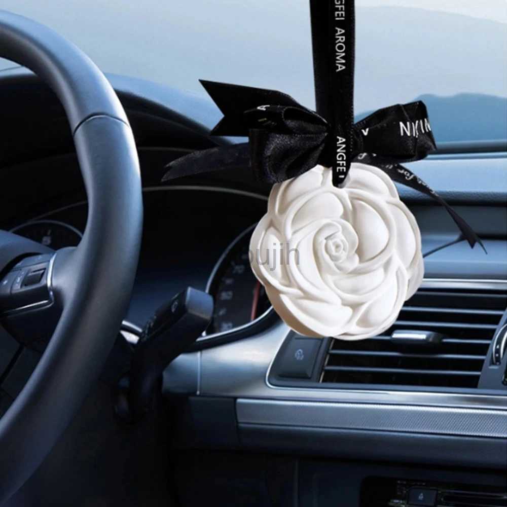 Car Air Freshener Car suspension air freshener Beautiful white flower perfume used for car styling fragrant air purifier interior decoration 2432-image-955788166